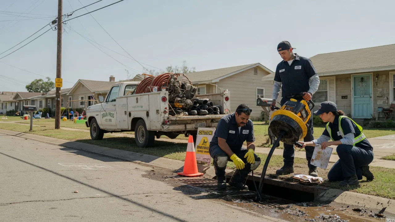 Drain Cleaning in Oakwood, TX near me